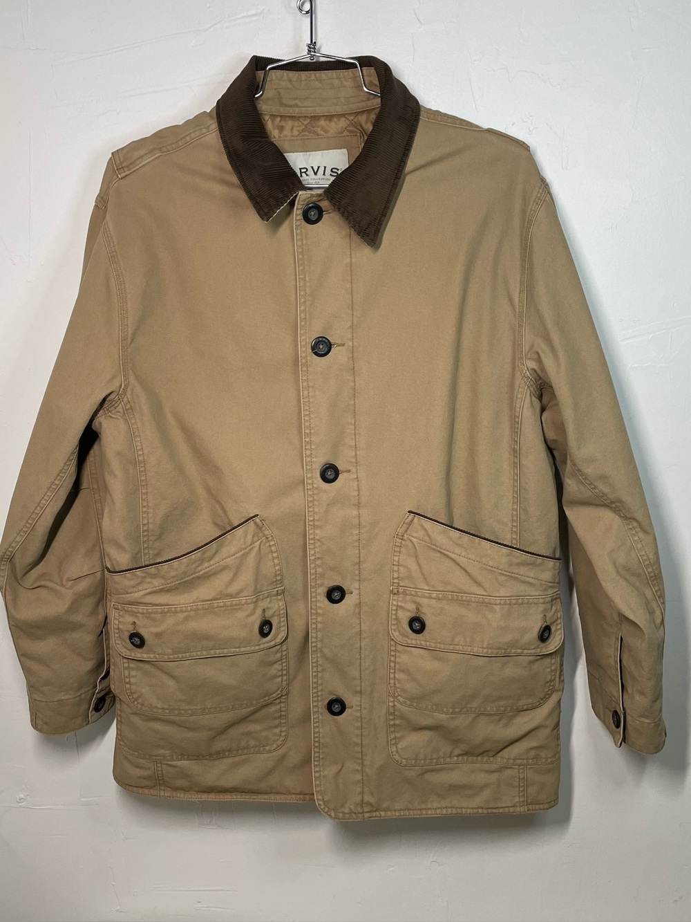 Orvis Classic Collection Canvas Barn Chore Jacket Tan- Size Large